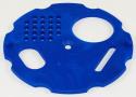 Foto: 7.043: Kotoučový česnový uzávěr průměr 80 mm - modrý